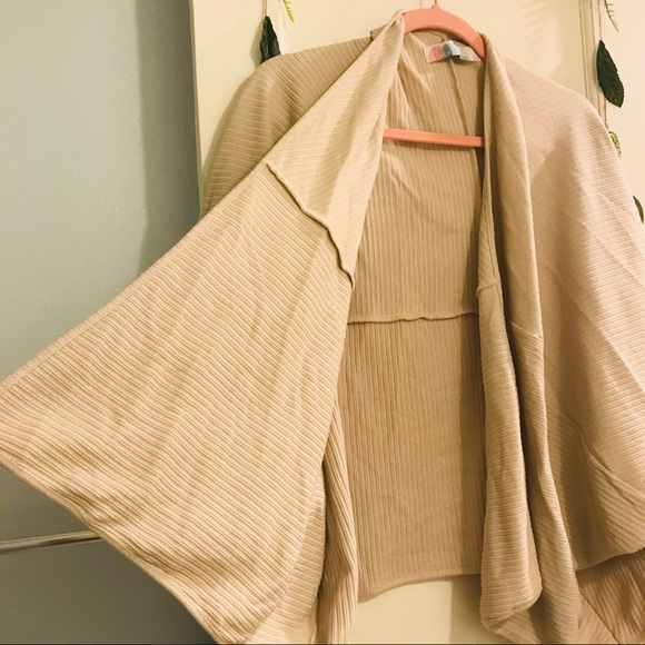 Free People Beach Cream Tan Cover Up Cardigan - Picture 7 of 10